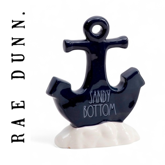 RAE DUNN Artisan Collection Ceramic Sandy Bottom Anchor Decor NWT - Picture 1 of 8